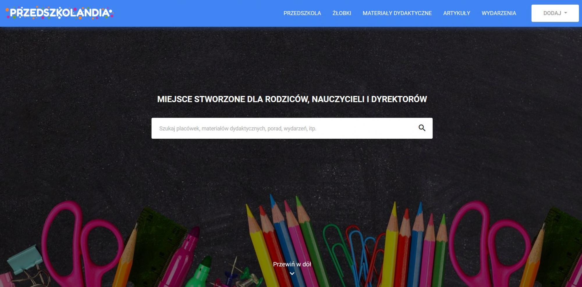 Najwi kszy W Polsce Serwis O Edukacji Dzieci Do Lat 6 Przedszkolandia